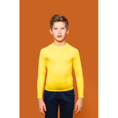 Kids' long-sleeved base layer sports T-shirt
